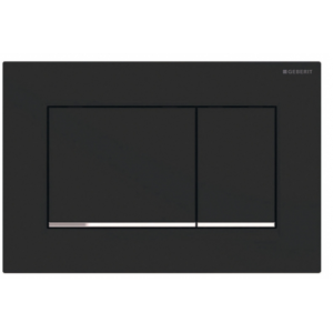 GEBERIT Sigma 30 Matte Black Rectangular Button Flush Plate